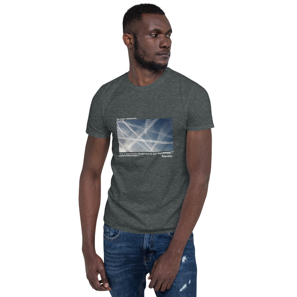 Sprayed Skies -Short-Sleeve Unisex T-Shirt