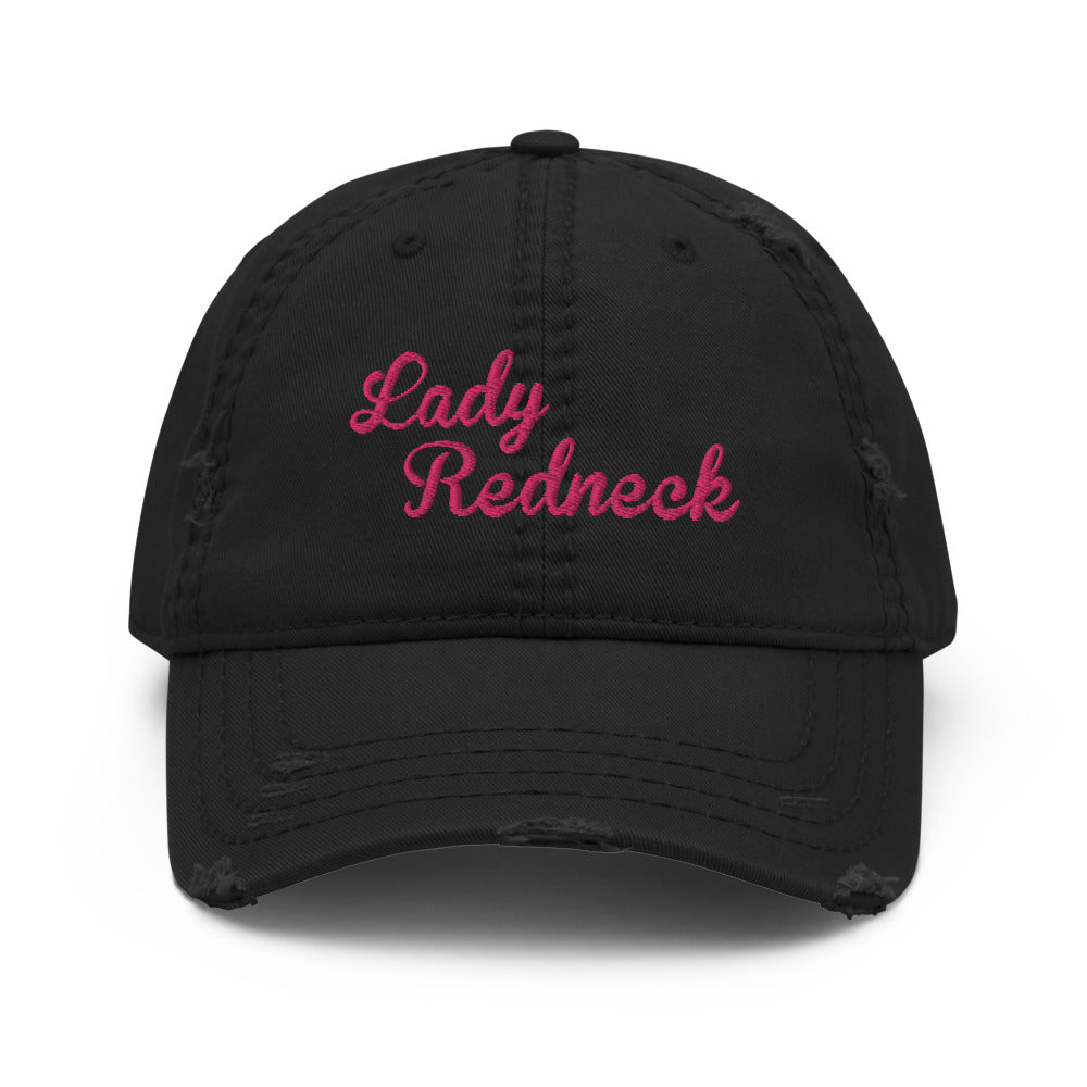 Lady Redneck Distressed Hat