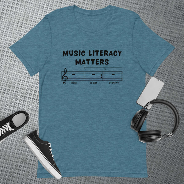 Music Literacy Matters Unisex t-shirt